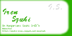 iren szuhi business card